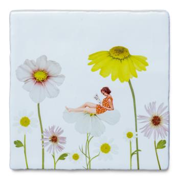 Deko-Fliese: Blumenmeer (10 x 10 cm) von STORYTILES